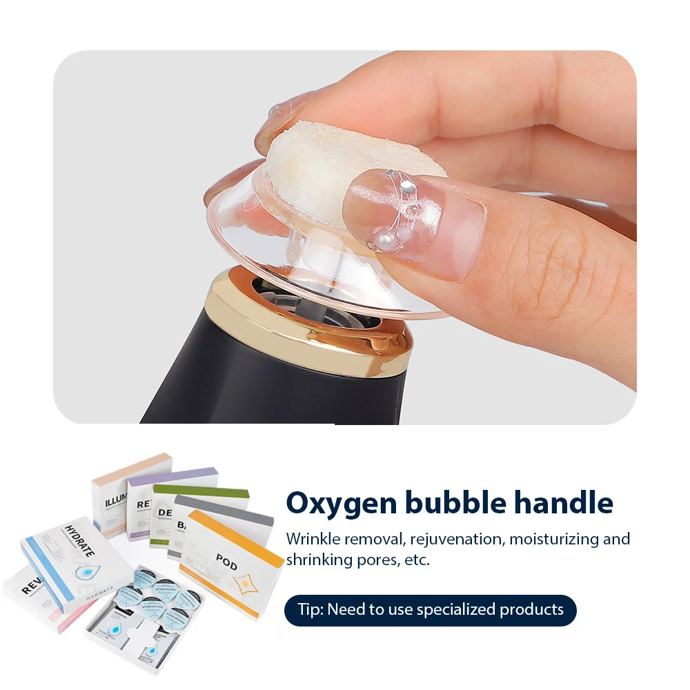 Pluma de burbuja de oxígeno, máquina Facial portátil de oxígeno CO2, Gel de CO2, dispositivo de cuidado de la piel Facial, SPA Facial, máquina de belleza de oxígeno de burbujas de CO2