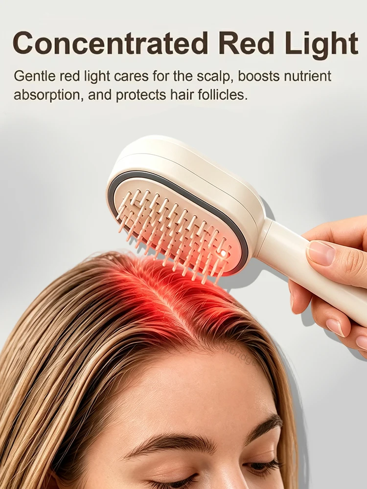Cepillo para cabello encrespado, peine pulverizador de masaje multifuncional, cepillo para masaje del cuero cabelludo, alisador de cabello encrespado, regalos para mujeres
