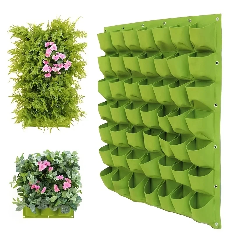 Nuevos bolsillos para colgar en la pared, bolsas para plantar, maceta para el hogar, bolsa de cultivo para jardín, macetero Vertical, maceta para plantas de Suculentas, decoración del hogar