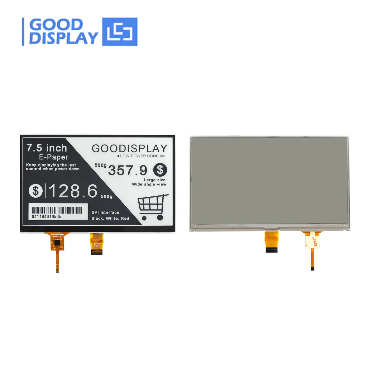 GooDisplay, Fabricante de Pantallas de Tinta Electrónica para Raspberry Pi, Pantalla de Papel Electrónico de 7.5 Pulgadas con Pantalla Táctil, GDEY075T7-T01