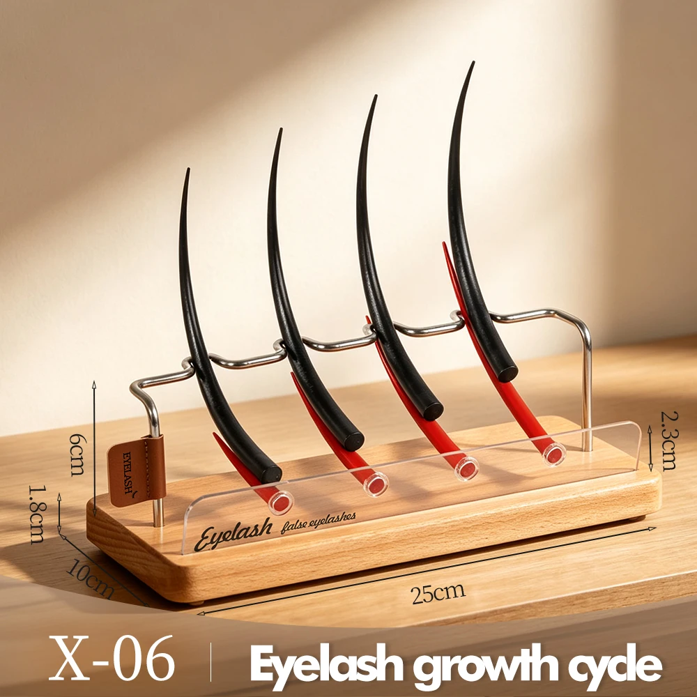 Modelo de Práctica para Extensión de Pestañas para Mujeres, 5 Estilos, Soporte de Exhibición de Pestañas, Herramienta de Entrenamiento para Salón de Belleza, Ayuda Didáctica para el Ciclo de Crecimiento de Pestañas