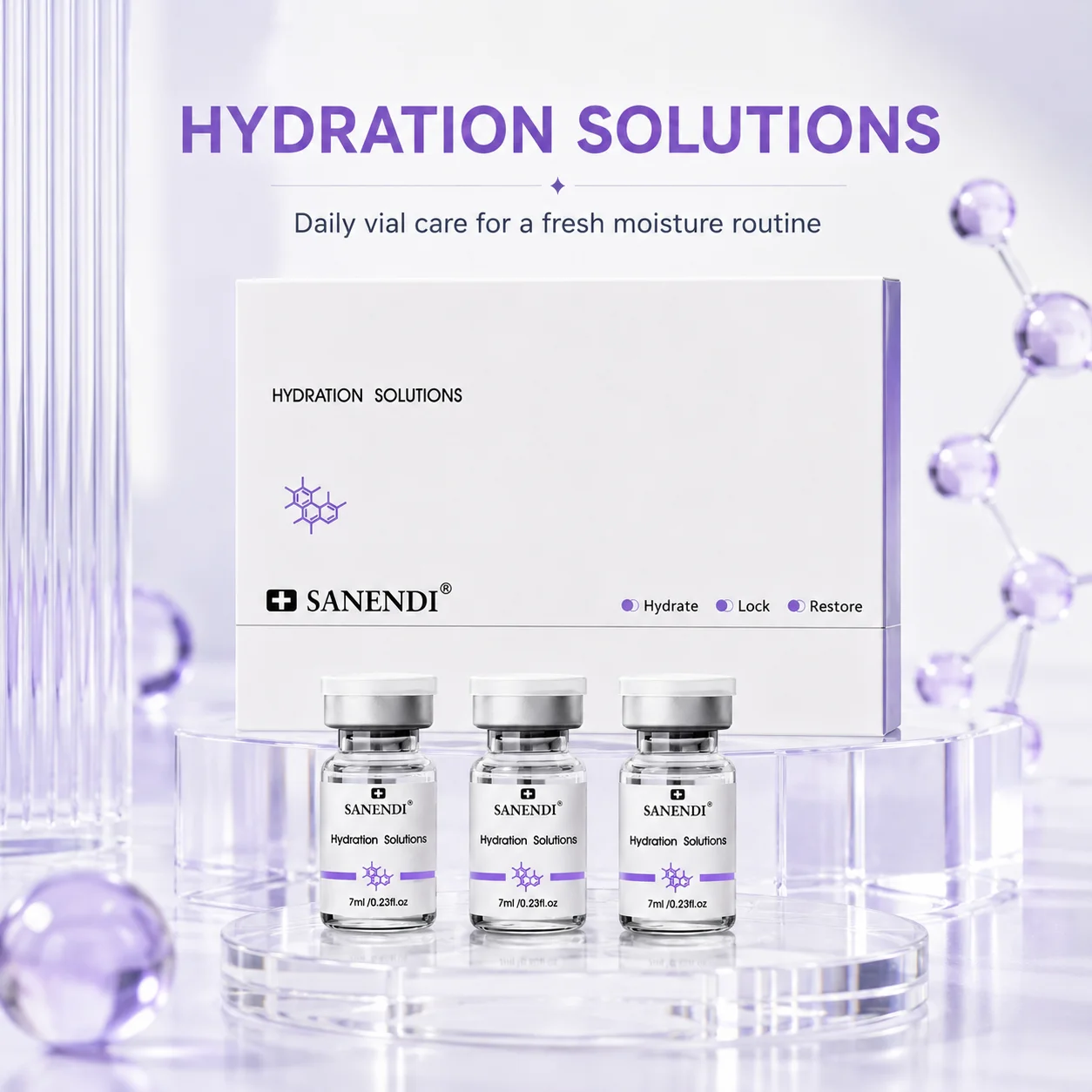 Solución Fluida de Hidratación Profunda Sanendi, Suero de Glutatión y Ácido Hialurónico, GSH, Cuidado Facial Diario, Hidratante, Cuidado de la Piel Coreano