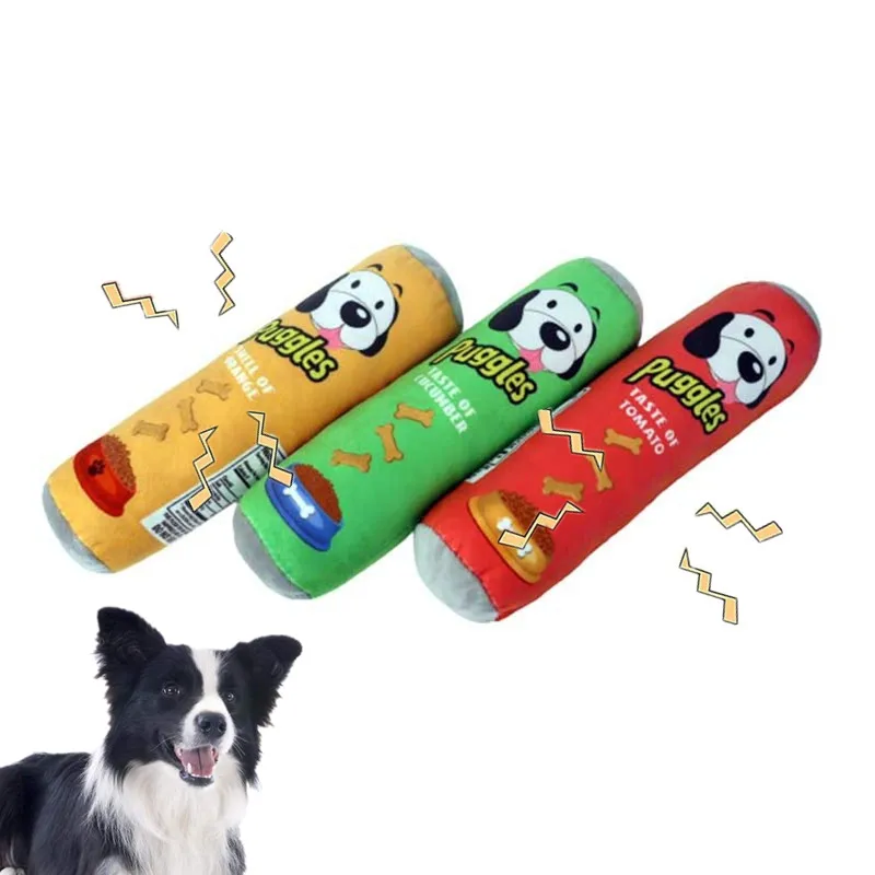 Juguete de peluche interactivo con sonido para perros pequeños y cachorros, resistente a mordidas, con ruido, para limpiar dientes, para mascotas, proveedor.