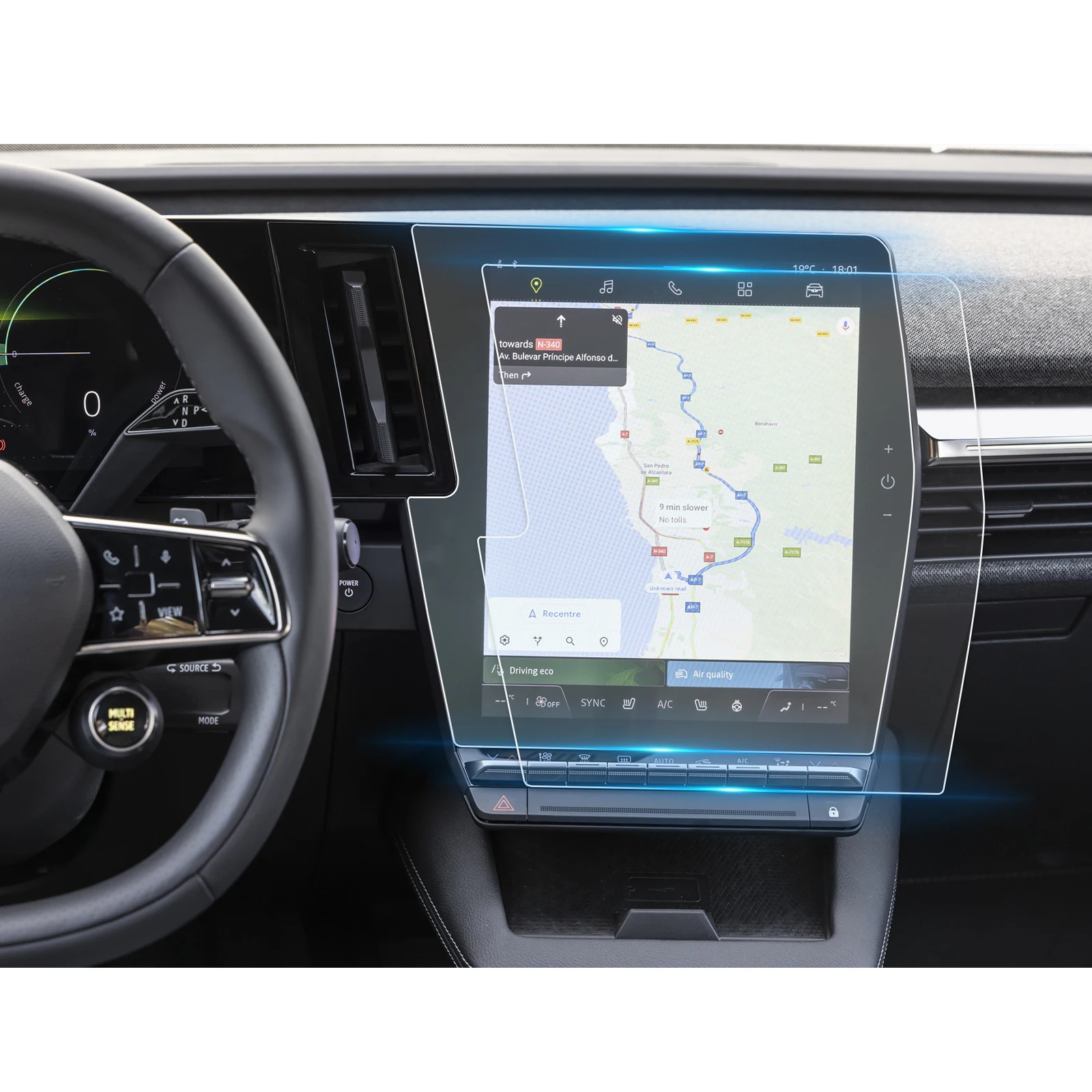 Protector de Pantalla Nano LFOTPP para Renault Megane E-Tech/Austral, Pantalla de Navegación para Automóvil, Accesorios para Renault Megane