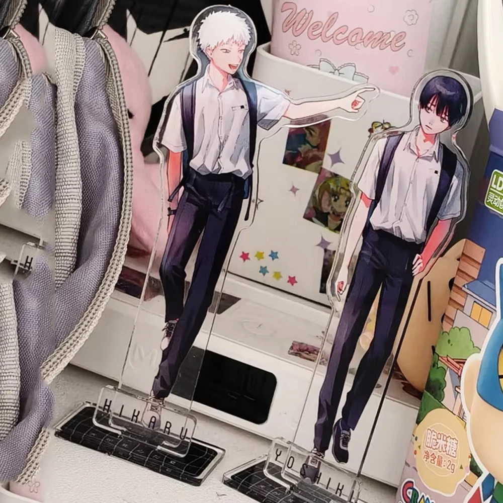 Set de 2 Figuras de Acrílico de Anime, Modelo de Escritorio, de Hikaru Indo y Tsujinaka Yoshiki, del Anime 'The Summer Hikaru Died', Lindas y Decorativas