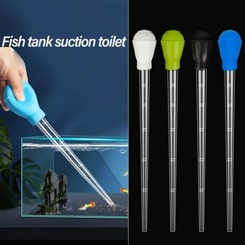 29Cm/45Cm acuario grava limpieza paja acuario Manual limpieza pipeta cuentagotas pecera sifón intercambiador de agua Herramientas de limpieza