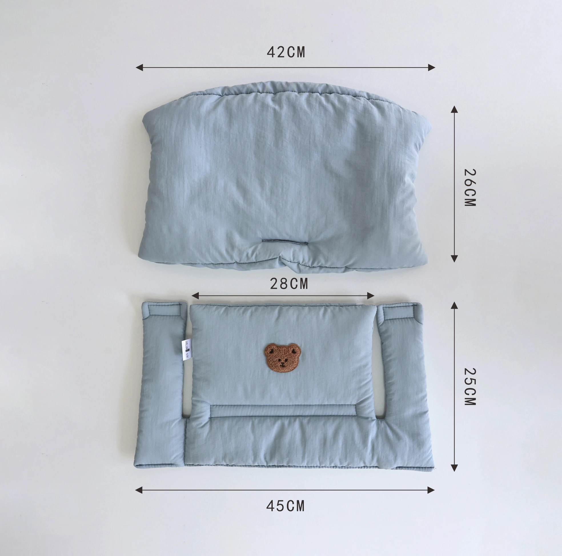 Nuevo cojín para silla de comedor para niños de Color sólido, cojín transpirable para comer para bebés, accesorios para cojines para silla de crecimiento infantil para restaurantes y uso doméstico