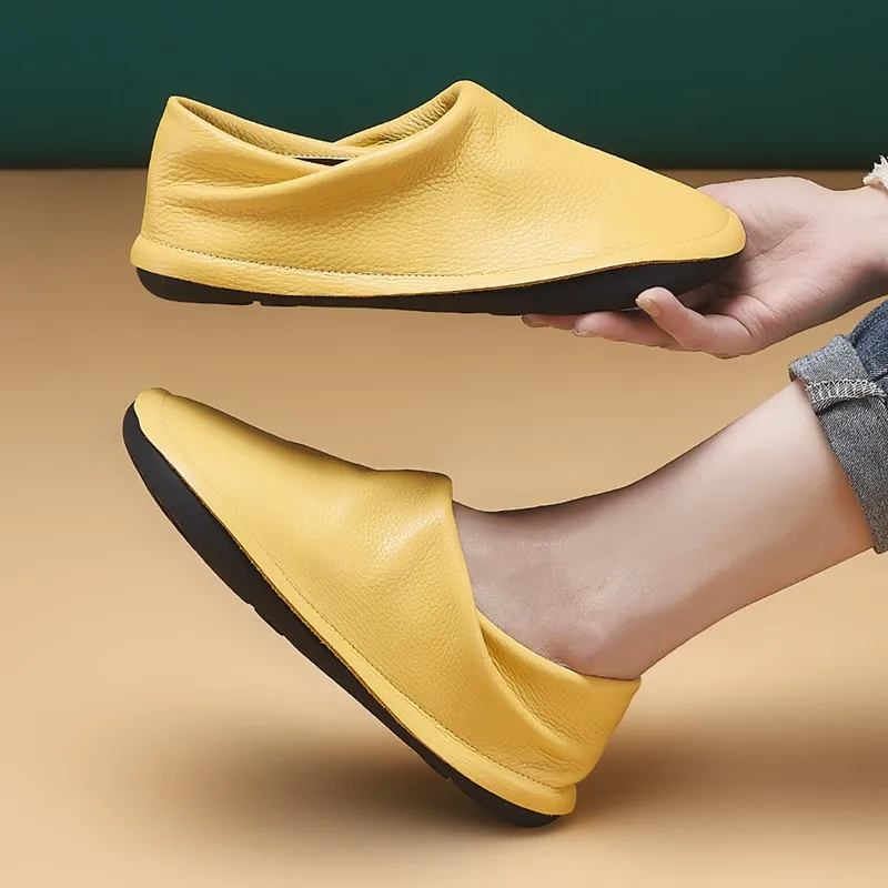 Zapatos de Cuero para Mujer, Piel de Vacuno de Primera Calidad, Estilo 2026, Zapatos Planos, Zapatos de Trabajo Cómodos para Mujer