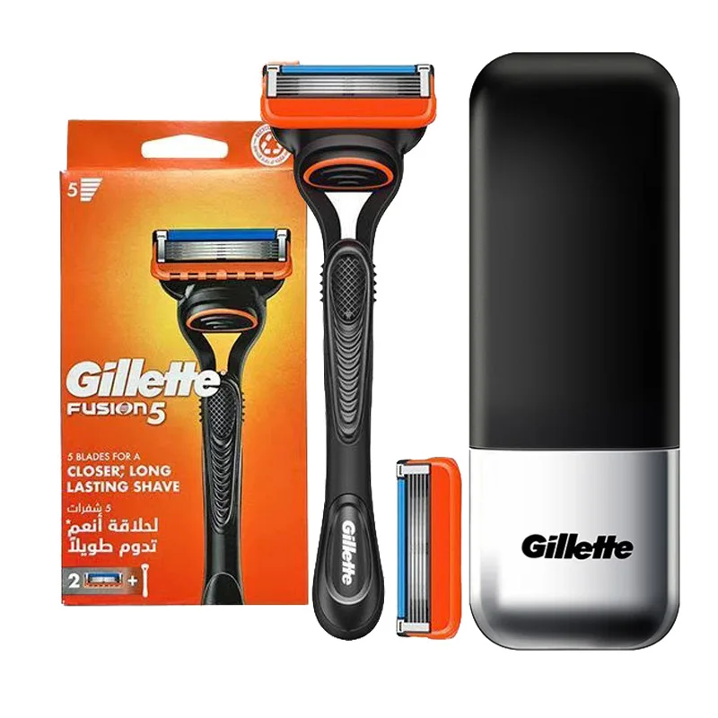 Juego de Afeitadoras Gillette Fusion 5, 5 Cuchillas Ultrafinas, Tira Lubricante, Recortador Trasero, Múltiples Especificaciones Disponibles