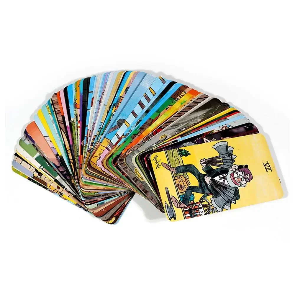 Cartas de Tarot misteriosas A 78 baraja Gravity Falls inspirado 78 baraja de cartas versión en inglés juegos de mesa de Tarot para principiantes Witchy