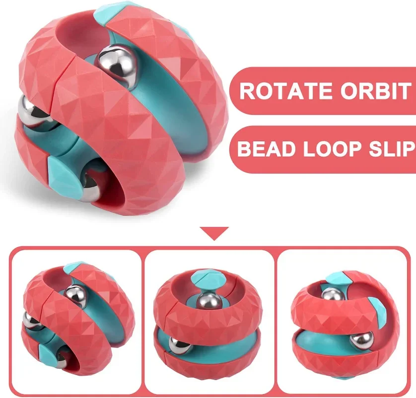 Juguete de Descompresión para Niños, Cubo Orbital Antiestrés, Juguetes Sensoriales, Juguetes Fidget para Niños, Spinner, Regalos para Niños, Entrenamiento de Concentración