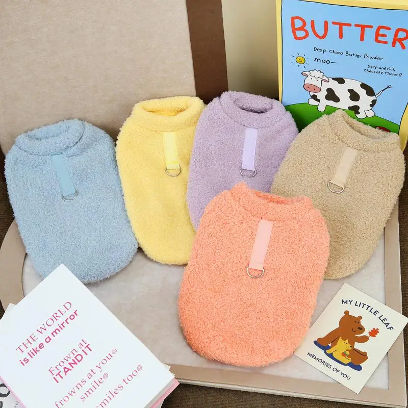 Suéter cálido de invierno para perros pequeños, ropa de felpa para perros, abrigo suave para cachorros, chaqueta, Chihuahua, ropa para cachorros de peluche, suministros para perros