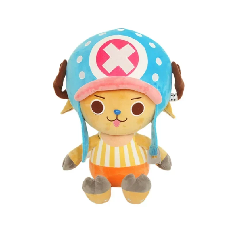 Figura de Anime de una pieza de 25cm, Zoro Luffy Chopper, juguetes de peluche, muñecos de peluche de dibujos animados, colgante, regalos de navidad para niños