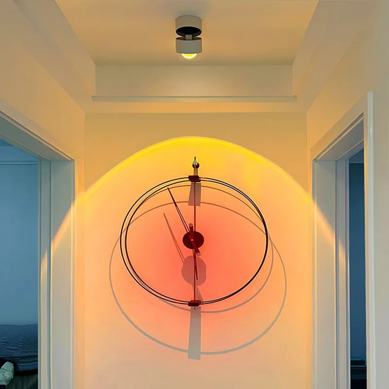 Lámpara LED moderna de puesta de sol, luces de techo de ángulo ajustable, foco de lavado montado en superficie, candelabro de pared para sala de estar, pasillo y dormitorio focos led techo foco led empotrable techo