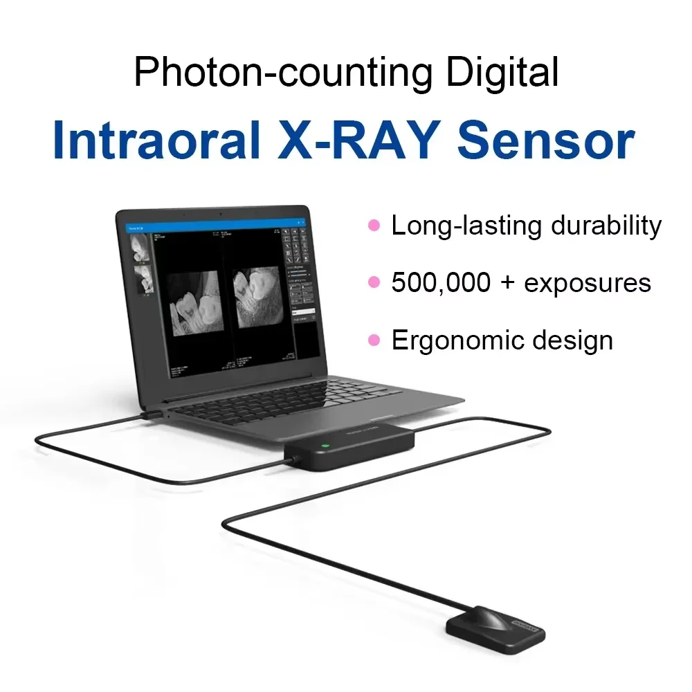 JUMTOP-Sensor Dental de rayos X Digital, sistema de imagen intraoral de radiografía, transmisión rápida, tamaño pequeño/grande