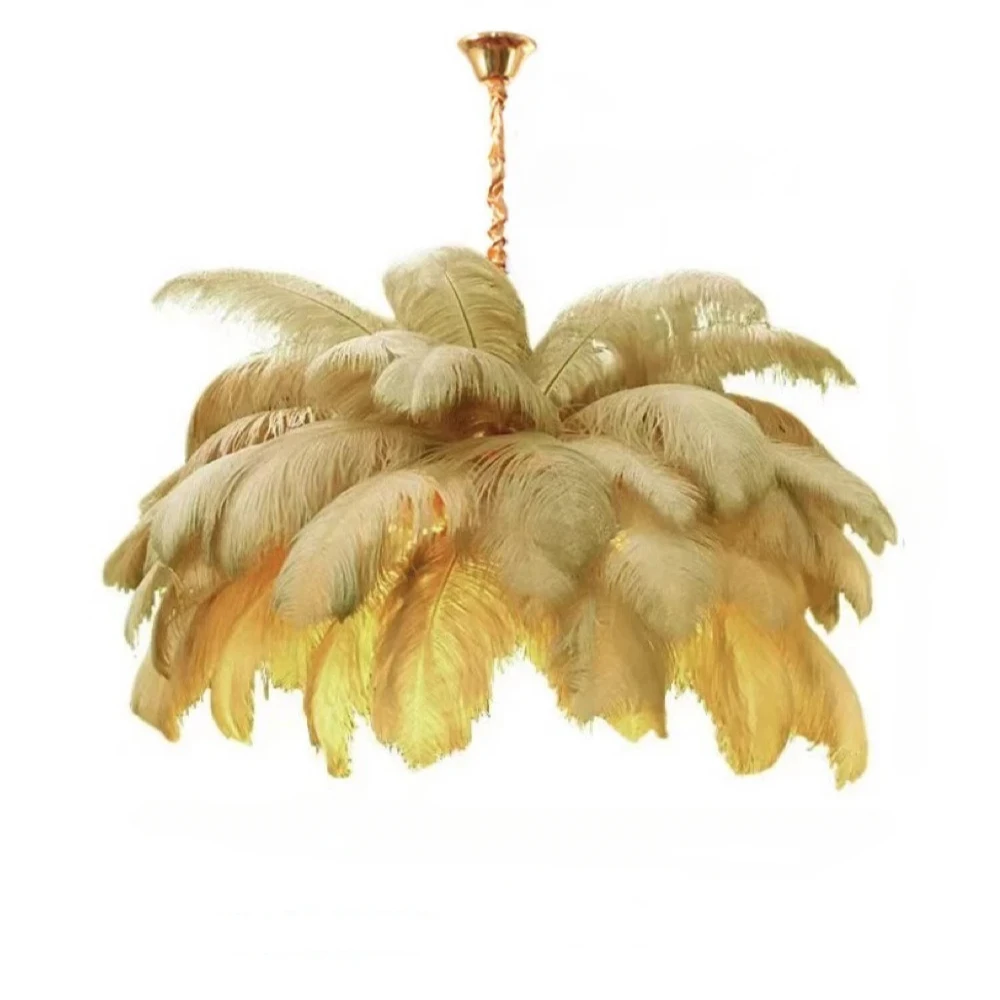 Lámpara colgante de pluma púrpura moderna, Lustres nórdicos, lámpara de techo para sala de estar, dormitorio, accesorios de iluminación para decoración del hogar