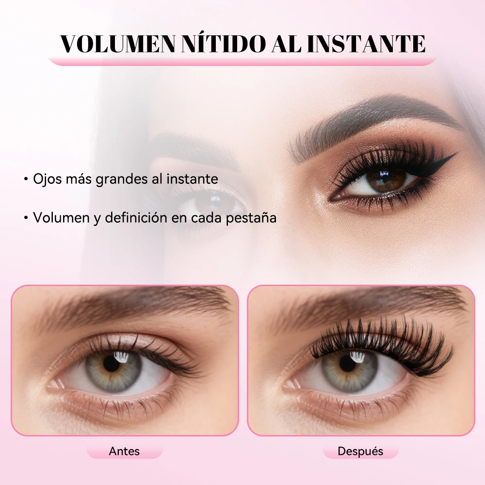 uCoolMe Lashes Flora 0.05mm Kit de Extensiones de Pestañas con Grupos Definidos y Voluminosos, Adhesivo y Sellador, Removedor, para Uso Doméstico, Larga Duración, Resistentes al Agua