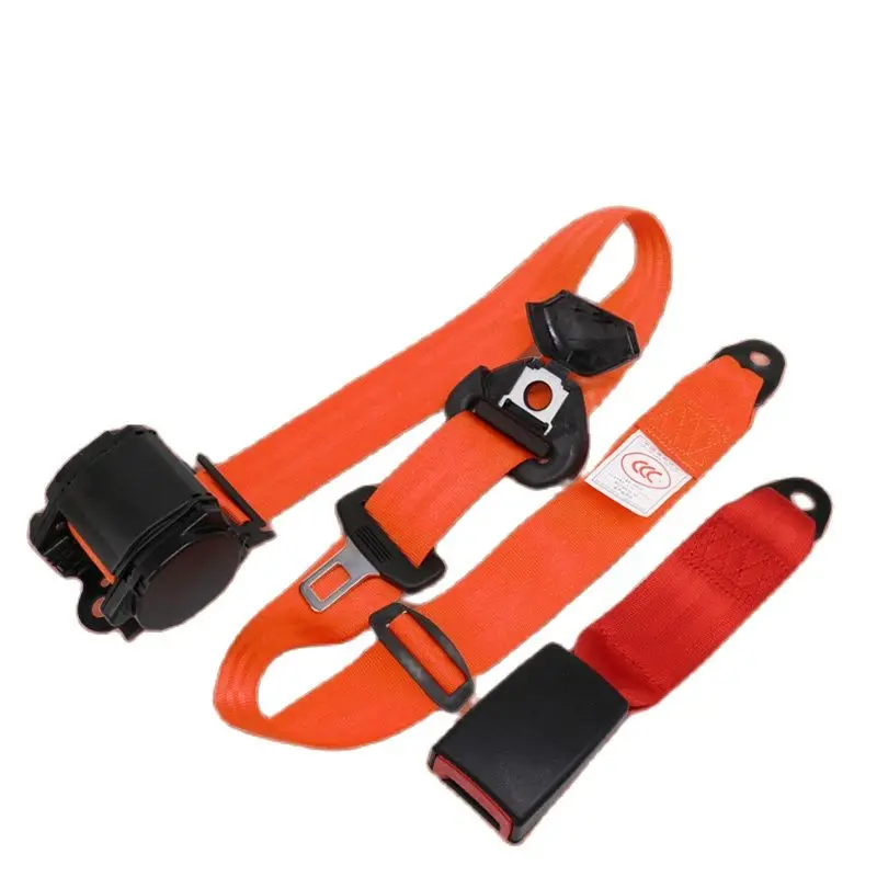Cinturones de seguridad retráctiles ajustables universales, cinturón de seguridad de tres puntos, cinturón de seguridad telescópico automático para automóvil