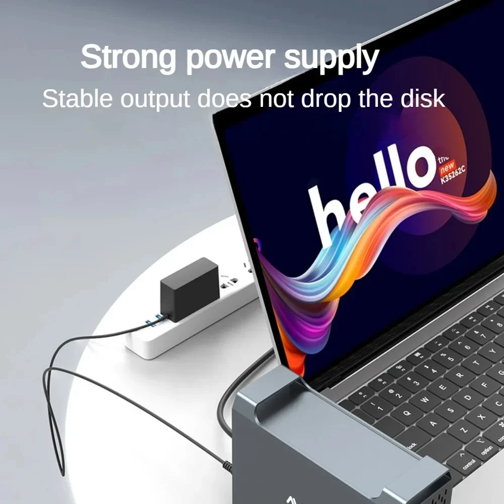 MAIWO-carcasa de disco duro externo de doble bahía de 3,5 pulgadas, gabinete de matriz, matriz de disco duro SATA con 4 funciones RAID para HDD de 3,5 pulgadas