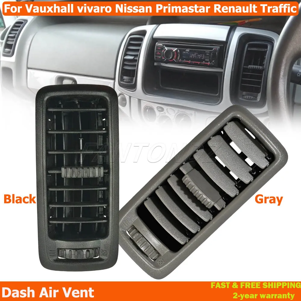 Para Renault Trafic Opel Vauxhall Vivaro Nissan Primastar Dash ventilación de aire 01-14 rejilla de calefacción difusor Panel central 7701054458