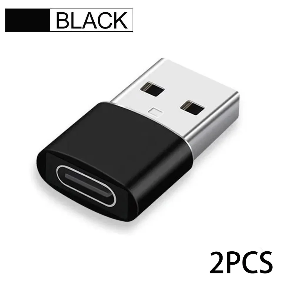 Convertidor USB tipo C OTG, adaptador portátil USB-C macho a hembra, conexión Universal para MacBook, portátil, Huawei, Samsung, 2 uds.
