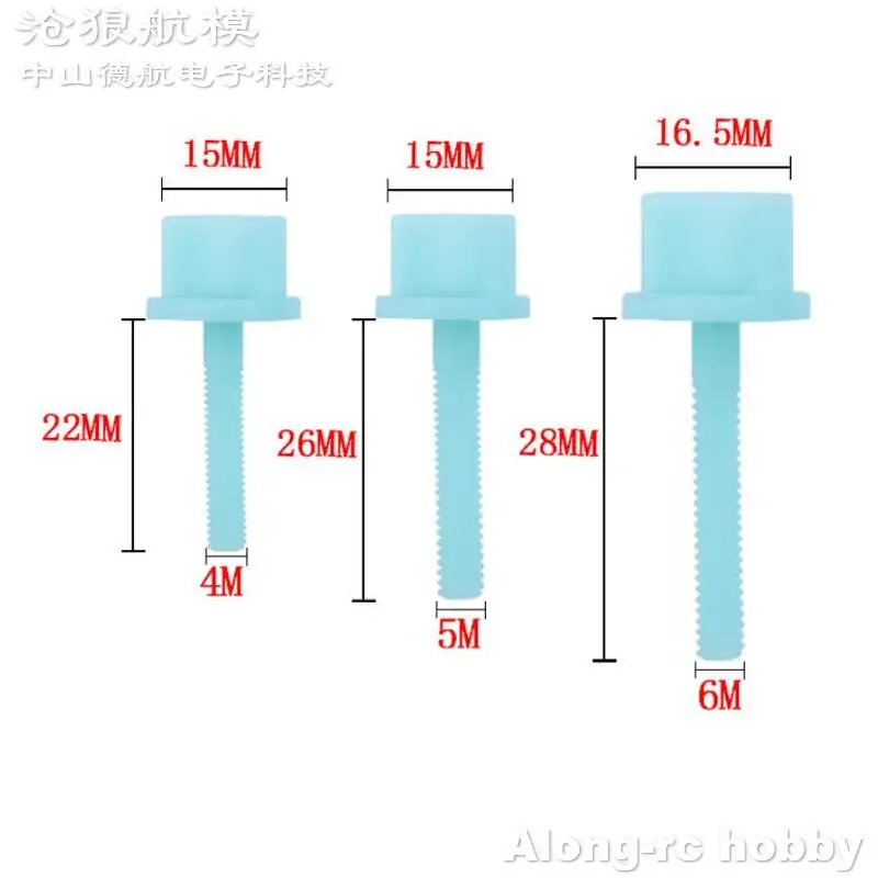 10 tornillos de nailon de 4mm o 5mm o 6mm para modelos de aviones, bricolaje, aviones RC, piezas de aviones a gasolina