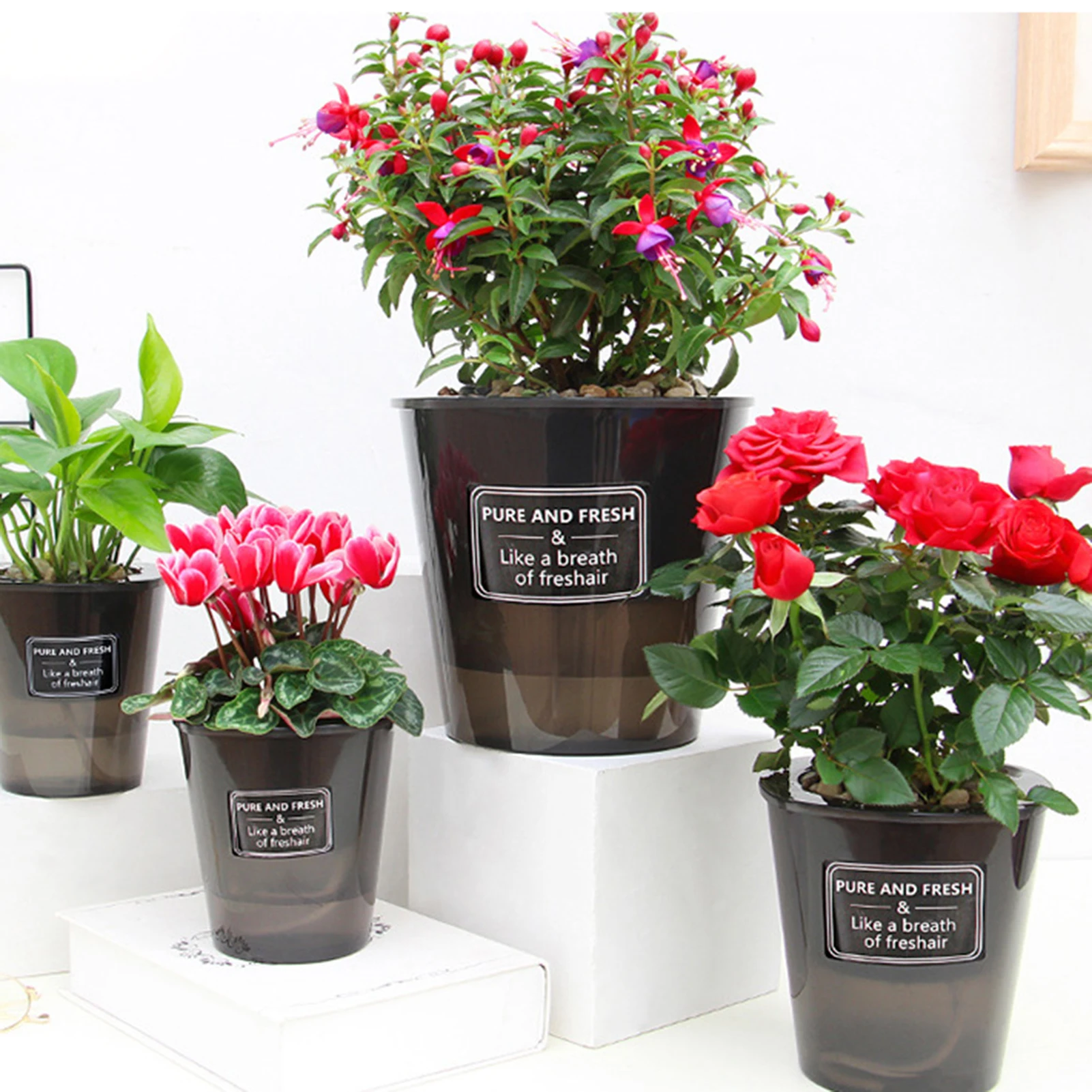 Maceta de flores hidropónica creativa, súper absorbente, conveniente, para asegurar el crecimiento saludable de las plantas verdes