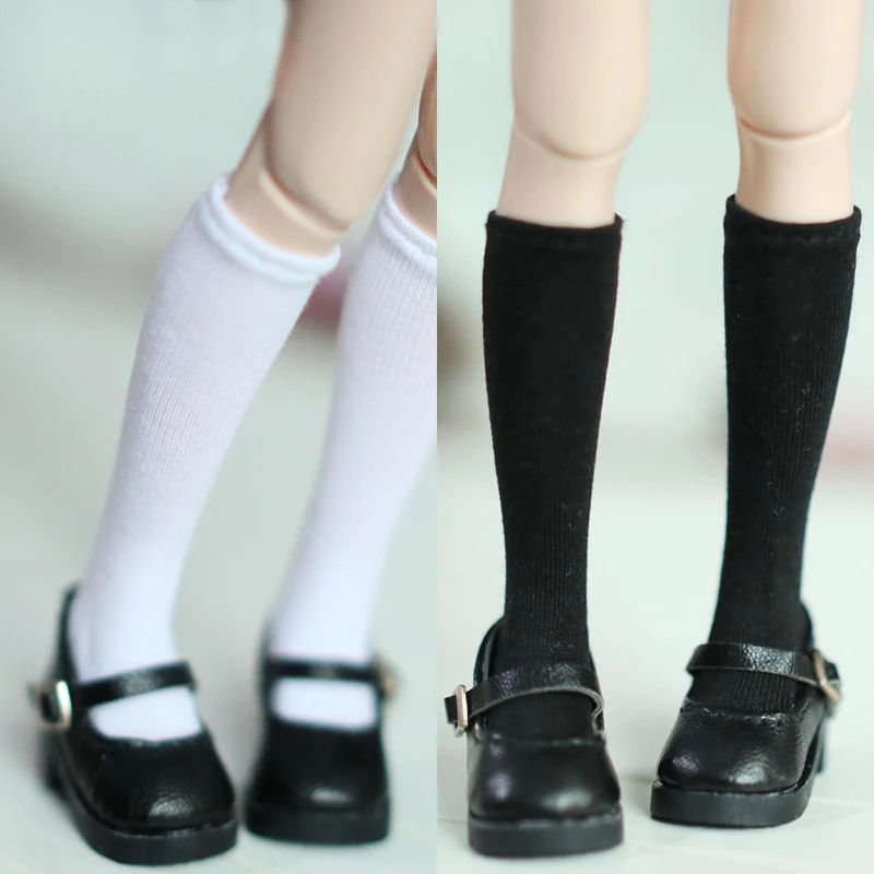 Un par de calcetines de muñeca Blyth, calcetín largo de Color puro a la moda para Blythe Licca Azone OB24 1/6, accesorios para muñecas, regalos para niños