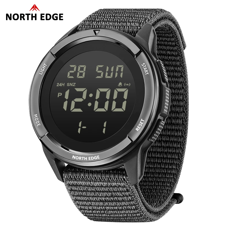 Reloj Digital NORTH EDGE 2026 TERRAX para Hombre, Deportivo, Resistente al Agua 50M, Cronómetro, Cuenta Regresiva, Electrónico