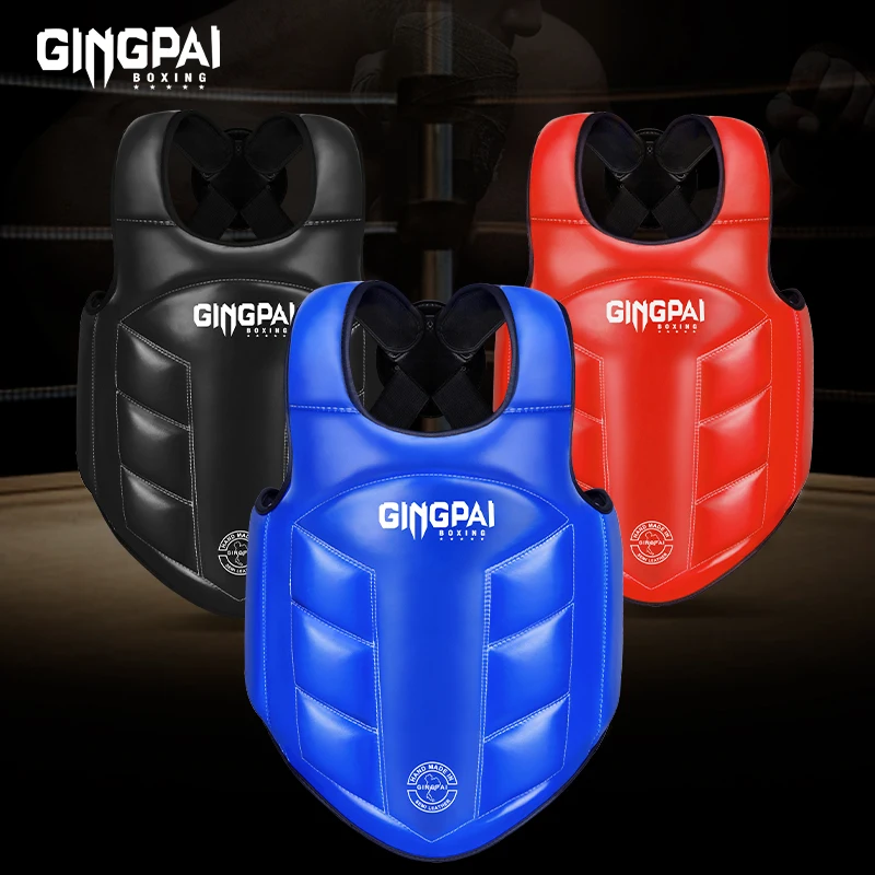 Protector corporal de boxeo, chaleco protector de pecho para niños, equipo de patada MMA, artes marciales Sanda, entrenamiento de Taekwondo, uniforme de Karate Muay Thai