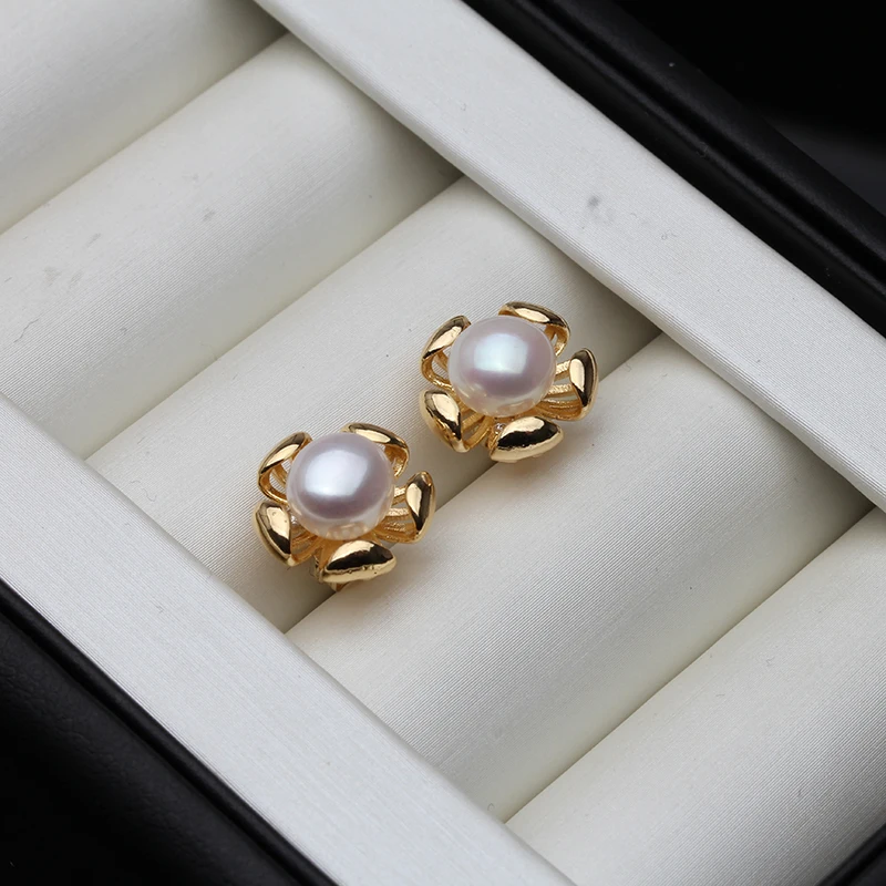 Pendiente de perlas de agua dulce cultivadas reales, plata 925, bonitos pendientes de perlas negras para boda, esposa, niña, cumpleaños