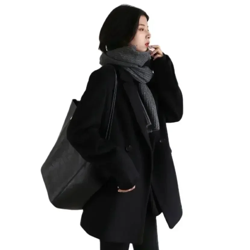 CHIC VEN Otoño Invierno coreano mujer chaqueta de lana forro de algodón chaqueta gruesa cálida abrigo de Color sólido mujer Oficina señora Tops