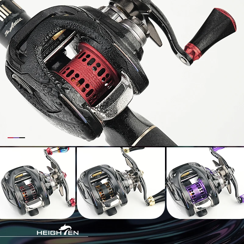 HEIGHTEN Carrete poco profundo para Daiwa Zillion Steez Ryoga Morethan, carrete de Baitcasting