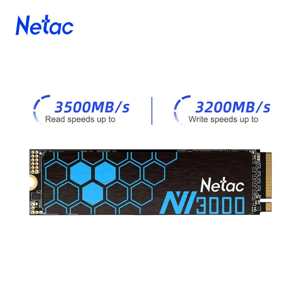 Netac SSD NVMe M2 500GB 250GB 2TB SSD 1TB M.2 NVME 2280 PCIE3.0 3500MB/s unidad de disco duro interna de estado sólido para ordenador portátil de escritorio