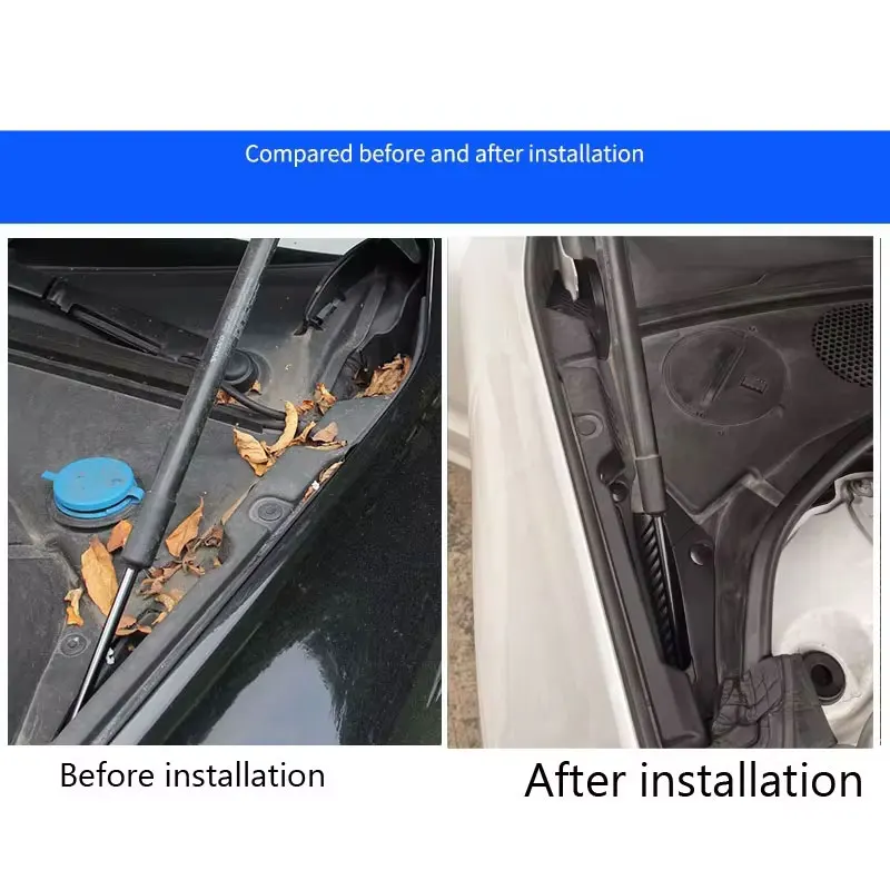 Para Volvo XC60 2018-2026: Rejilla Antihojas y Antigrapas para el Drenaje del Limpiaparabrisas, Accesorios Modificados para Coche 2025 2023 2022 2021 2020 2019