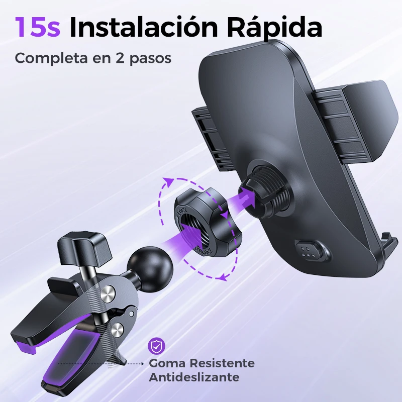 Joyroom-Soporte de teléfono móvil para coche, soporte de protección de grado militar, GPS, teléfono inteligente, grande, grueso, manos libres, montaje de ventilación de coche