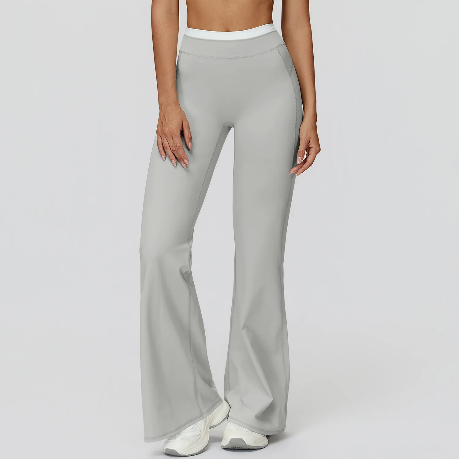 Pantalones de Yoga con Corte de Campana para Gimnasio y Fitness, Leggings Deportivos Acampanados, Transpirables, Pantalones de Baile Latino, Pantalones Deportivos Casuales para Mujer