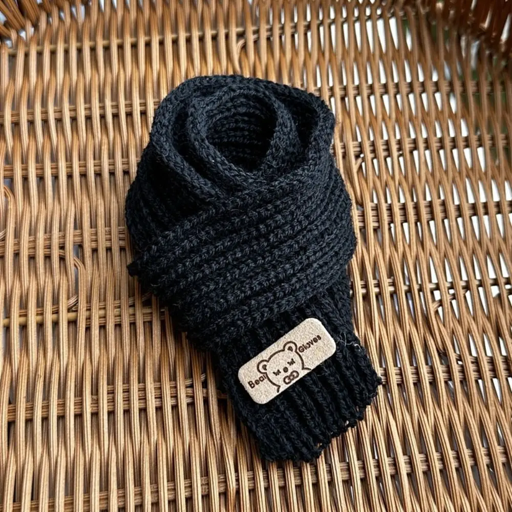 Bufanda de algodón de 20cm para muñecas, ropa de muñecas DIY, ropa informal, bufanda de punto para muñecas, bufandas de oso pequeño multicolor, accesorios para muñecas