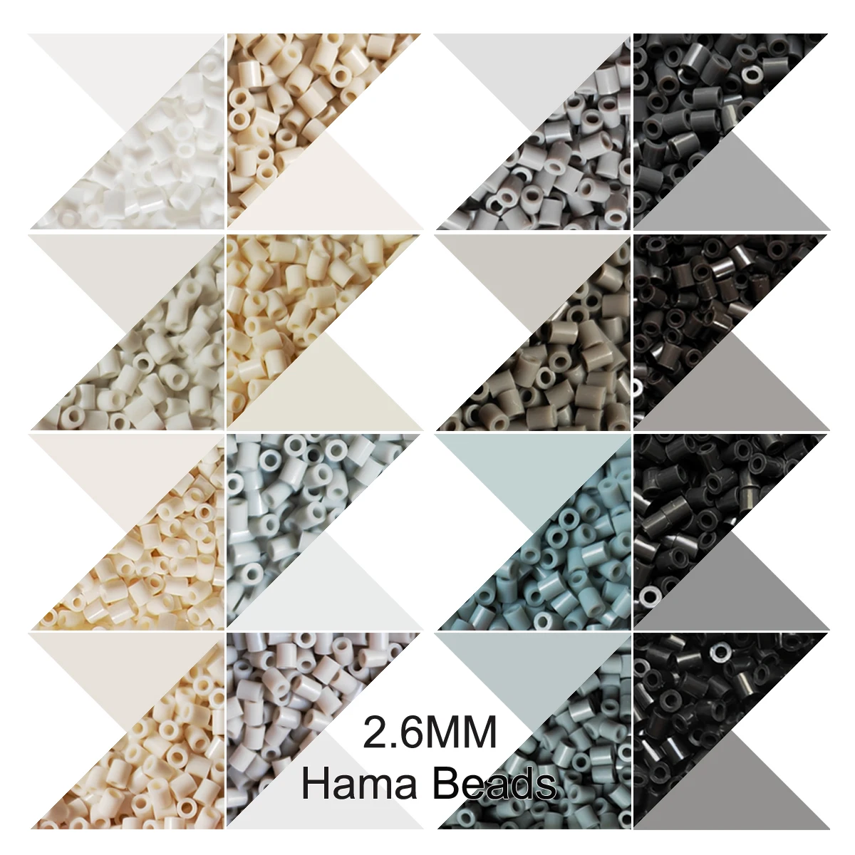 Mini Perlas de 2.6mm, 1000 Unidades, Color Negro, Perlas Fusibles para Pixel Art, Regalo, Perlas Hama, Rompecabezas DIY, Perlas Termoadhesivas