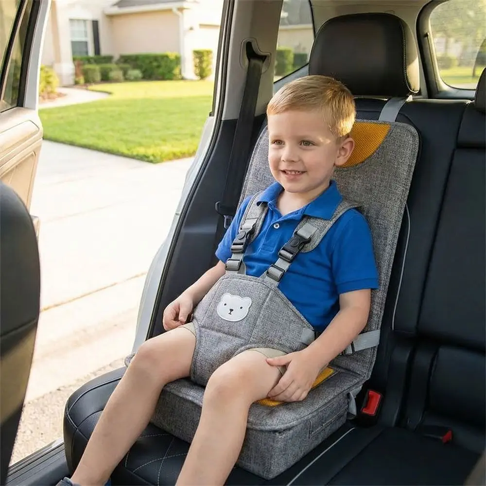 Asiento de Bebé Portátil de Diseño Sencillo y Seguro, Fácil de Usar, Ideal para Viajes, Asiento Infantil Plegable con Cojín de Soporte, Elevador Infantil para Niños