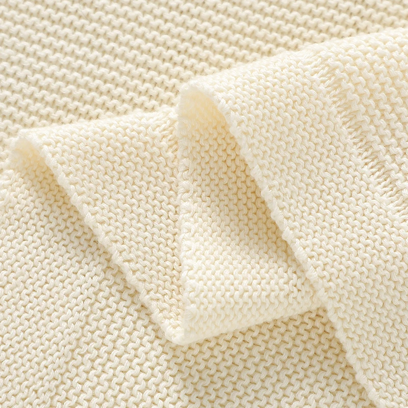 Mantas para bebé de 100x80cm de punto de algodón para recién nacidos, niños y niñas, cochecito de cama, edredones envolventes, esteras receptoras súper suaves para niños pequeños