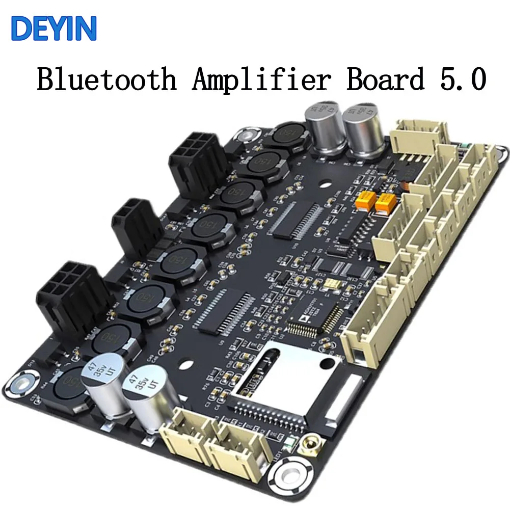 ADAU1701 DSP placa amplificadora de potencia Bluetooth 5,0 4x30W admite 4,0/2,1/2,0 máximo 120W Qualcomm Bluetooth 5,0 chip sistema de audio HIFI 4,2 amplificador de potencia I2S de 4 canales de tres vías