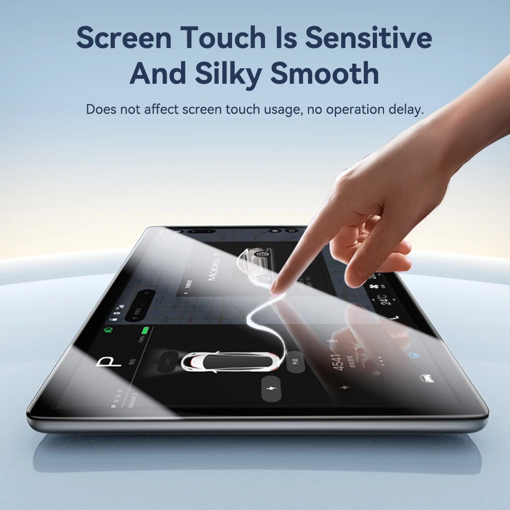 Protector de pantalla de vidrio templado YZ para Tesla Model 3 Y 2022 2021, accesorio de Control central, protección de película HD mate antirreflejos