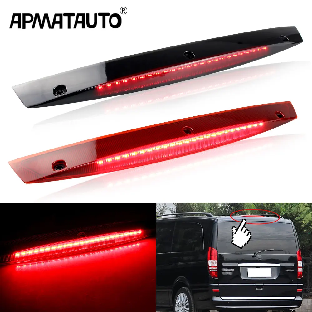 Para Mercedes para Benz Vito Viano W639 A 6398200056 6398200056   Luz trasera de coche de montaje alto, tercera luz LED de freno trasero, lámpara de parada