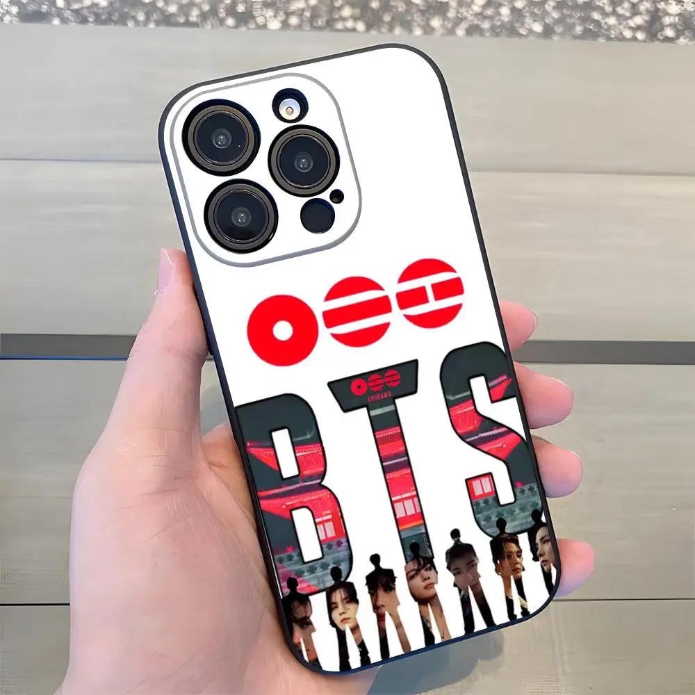 Funda de Teléfono B-B-TS-S para iPhone 17 Air 16 E Pro Max 15 14 13 Mini 12 Pro 11 Max Plus, Carcasa Suave Negra