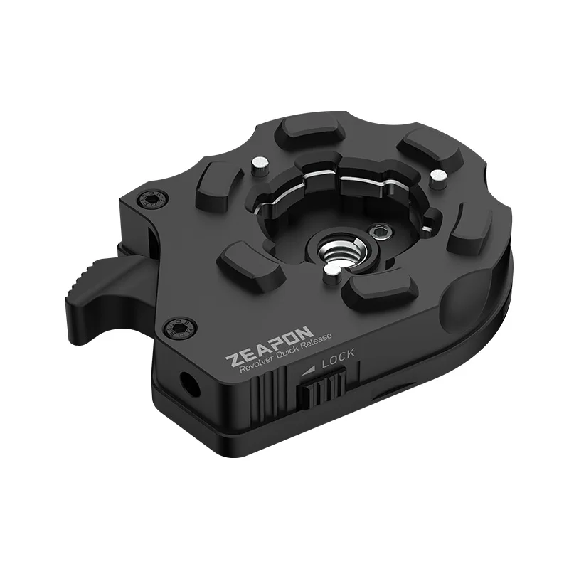 ZEAPON-placa Base de Revolver de AI-H2, abrazadera de liberación rápida, trípode, tornillo de montaje, carga rápida para cámara DSLR, riel deslizante, videocámara