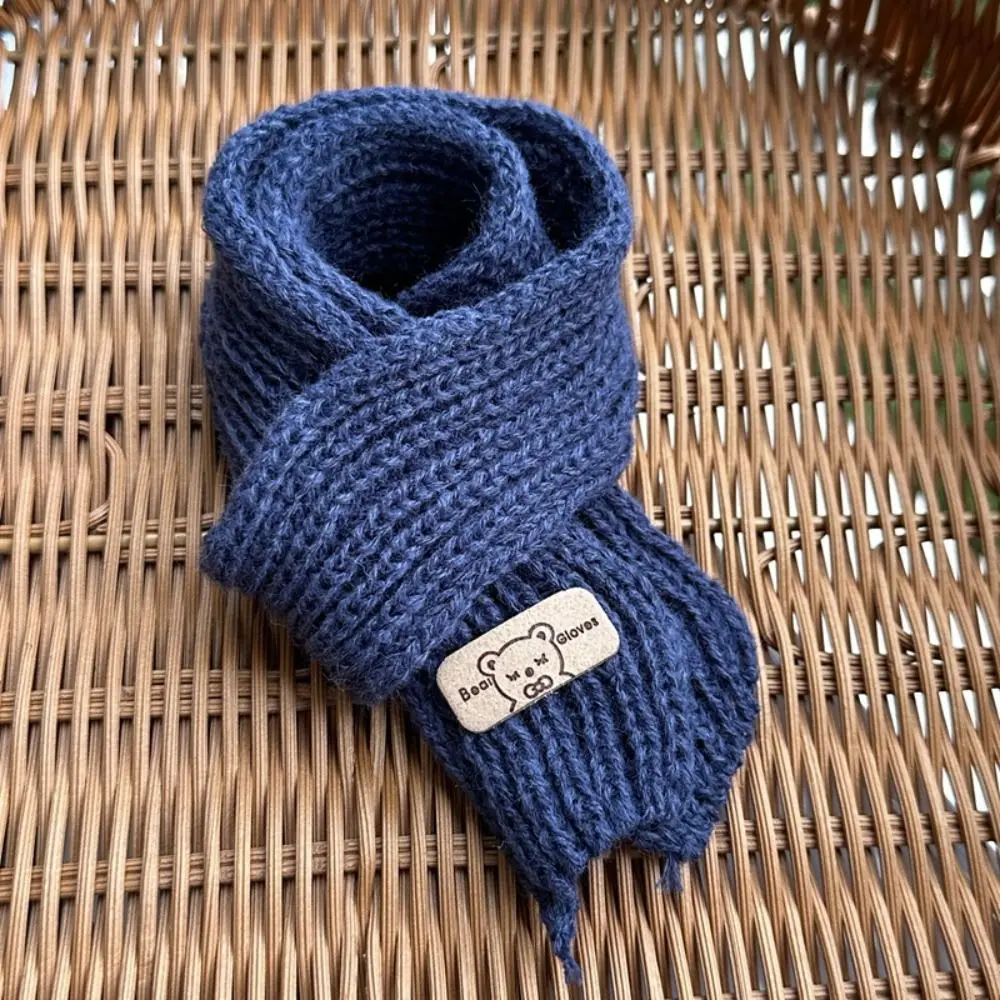 Bufanda de algodón de 20cm para muñecas, ropa de muñecas DIY, ropa informal, bufanda de punto para muñecas, bufandas de oso pequeño multicolor, accesorios para muñecas