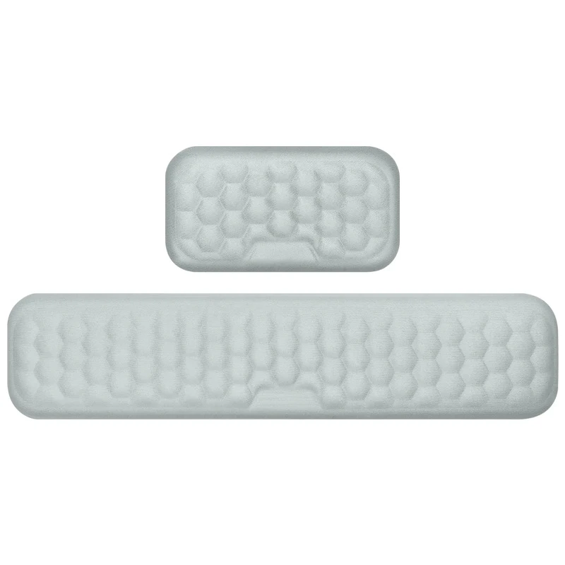 Alfombrilla de ratón ergonómica para teclado, reposamuñecas para oficina, protección de escritura, relajación, muñeca, alfombrilla de ratón de espuma viscoelástica, alfombrilla de escritorio para ordenador portátil