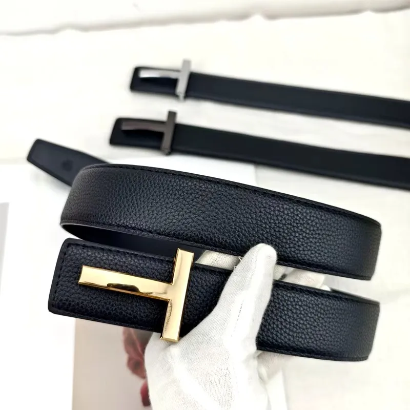 2025 cinturón de cuero de alta calidad de 3,8 cm para hombres de negocios, cinturones famosos de diseñador de marca de lujo para hombres, correa para pantalones vaqueros, cinturón con hebilla de Metal para hombres