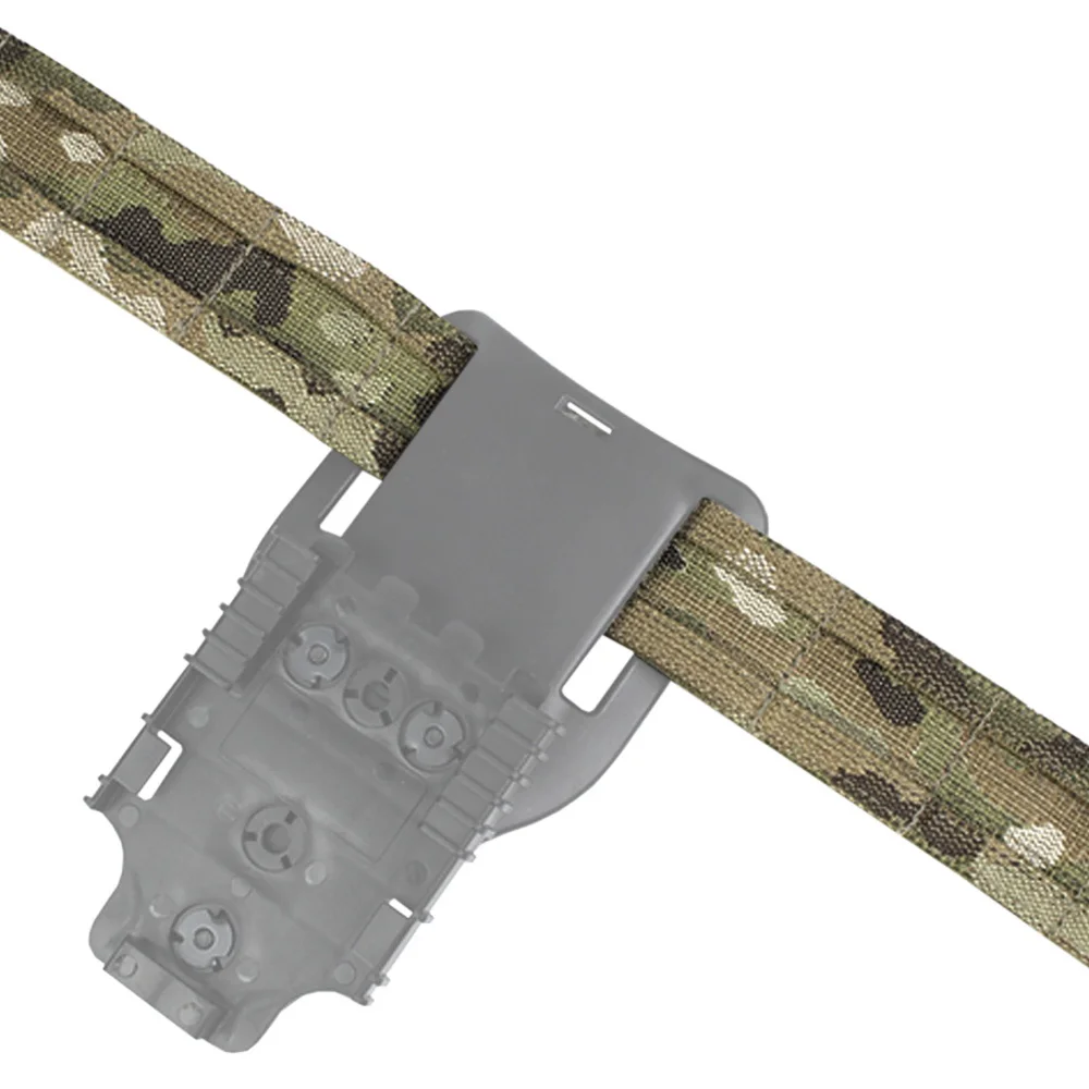Cinturón Táctico Estilo R*oni*n de 1.5 Pulgadas con Hebilla Metálica de Liberación Rápida, Cinturón de Combate Molle para Caza, Cinturón Airsoft para Hombre
